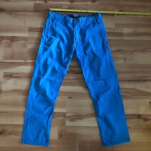 NWOT men cotton blue straight leg pants